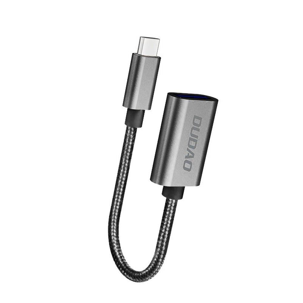Dudao L15t Otg Adapter Usb-c - Usb-a - Gray - Usb Kabel Grau 6976625335619