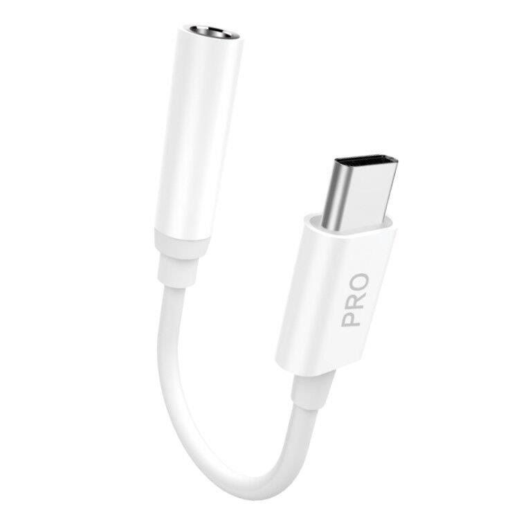 Dudao Audio Adapter Headphone Adapter From Usb Type C to Mini Jack 3.5 mm White (L16cpro White) - Usb Kabel