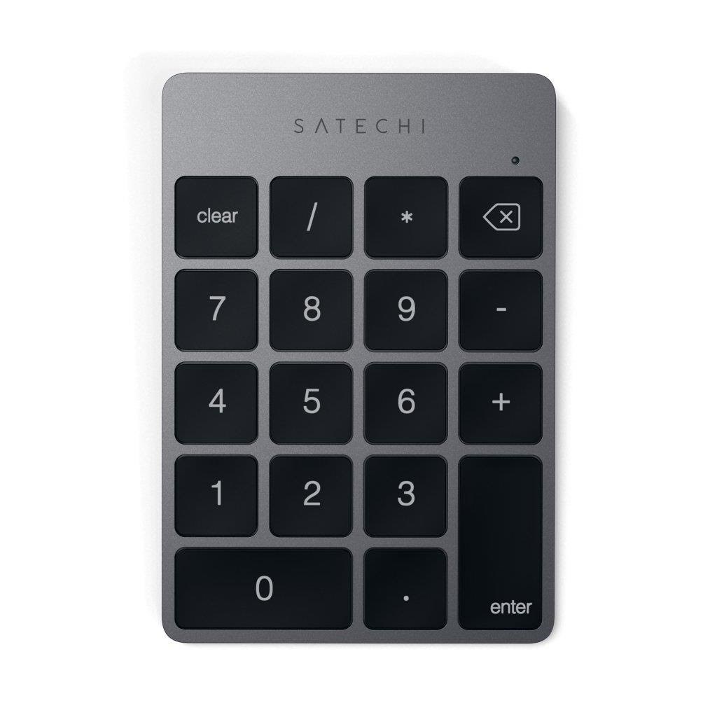 Satechi Slim Wireless Keypad - Compact Bluetooth Keyboard With Long-lasting Battery And Aluminum Finish - Numpad - Grau - Tastaturen