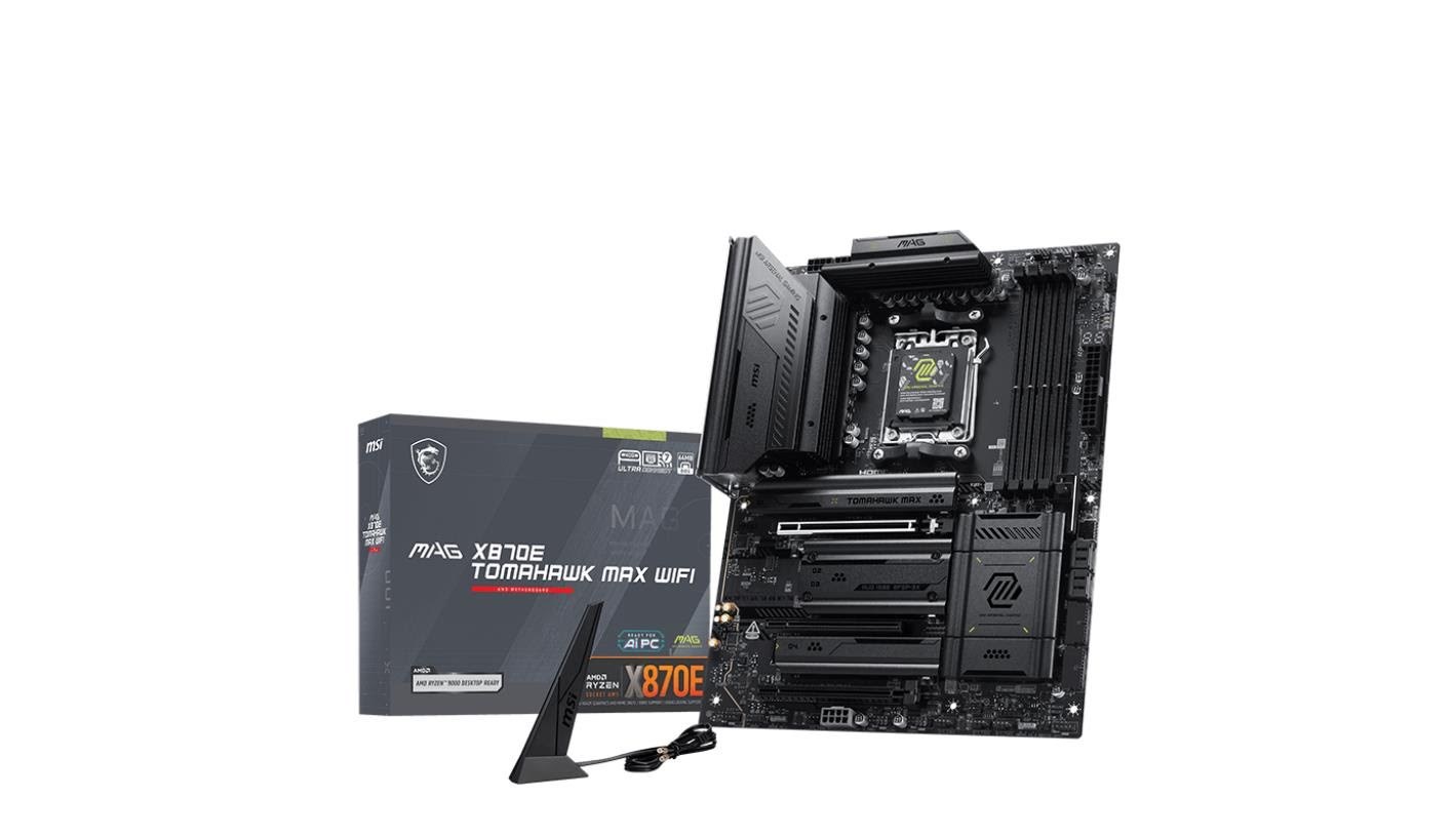 Msi Mag X870e Tomahawk Max Wifi Mainboard - Amd X870e - Amd Am5 - Ddr5 Ram - Atx