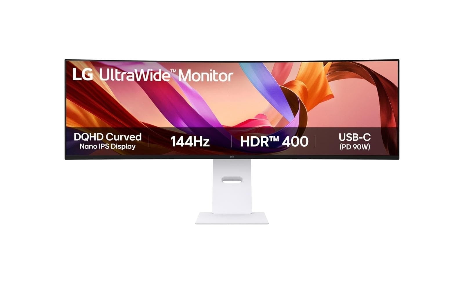 49" LG Ultrawide 49u950a-w - 5120x1440 - 144hz - Nano Ips - 90w Usb-c - Kvm Switch - Bildschirm White