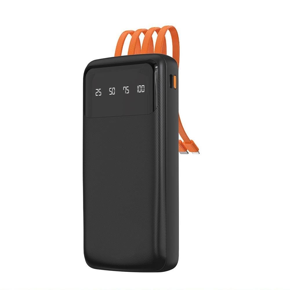 Dudao K6pro Universal 10000mah Power Bank With Usb Cable Usb Type C Lightning White (K6pro-white) - 10000 Mah - Powerbank Akku Weiß 6973687242695