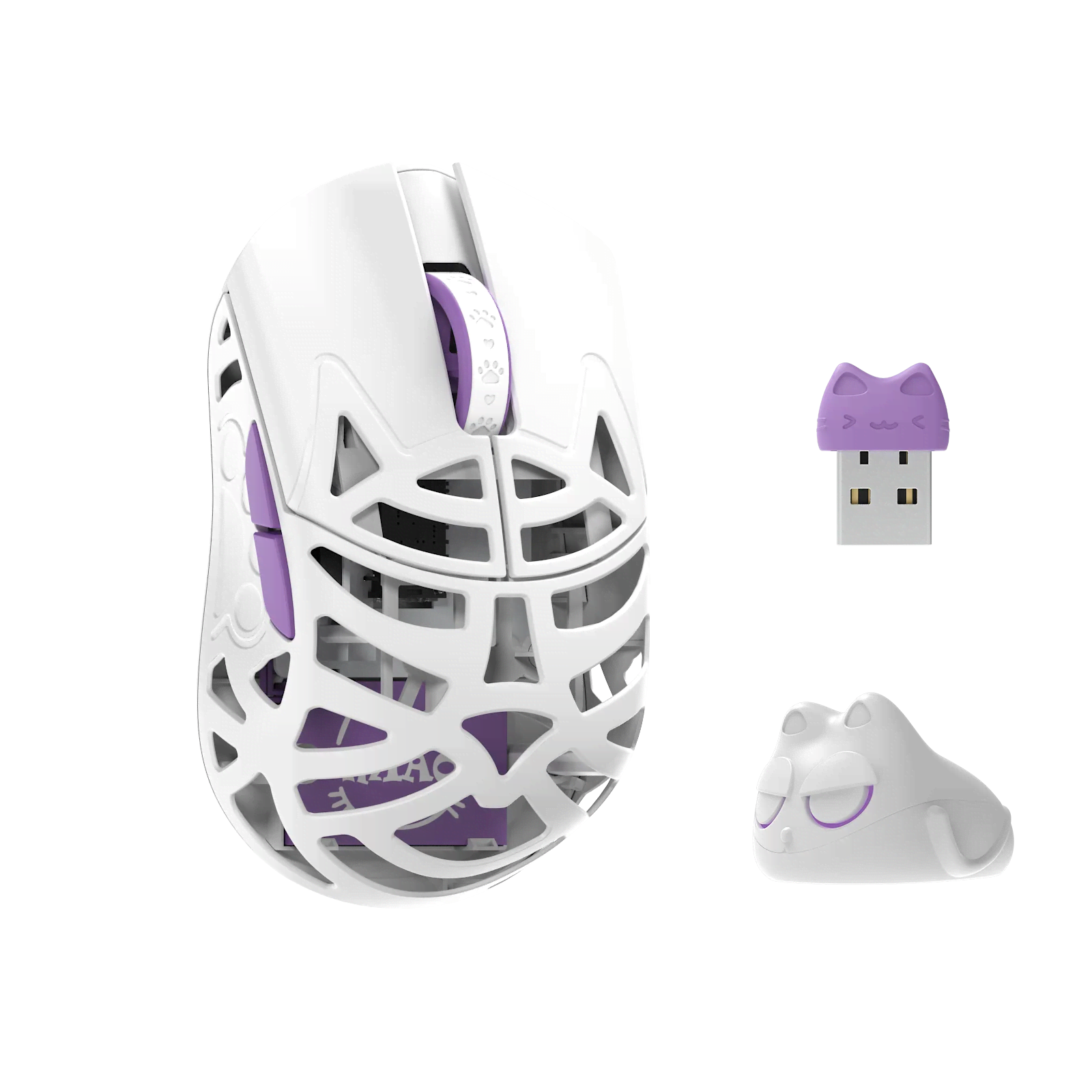 Wlmouse Beast Miao (Omron) / Wireless 8K / Magnesium - Gaming Maus (Weiß)