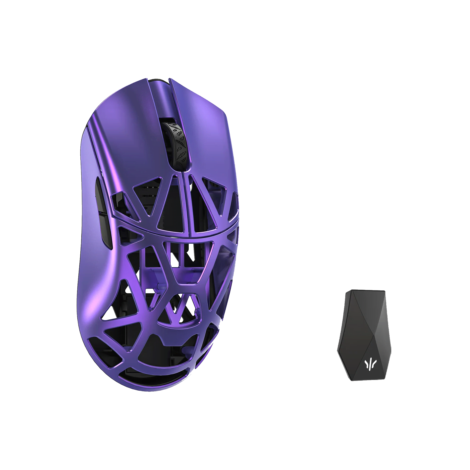 Wlmouse Beast X Max (Solid Side + Omron) / Wireless 8K / Magnesium - Gaming Maus (Lila)