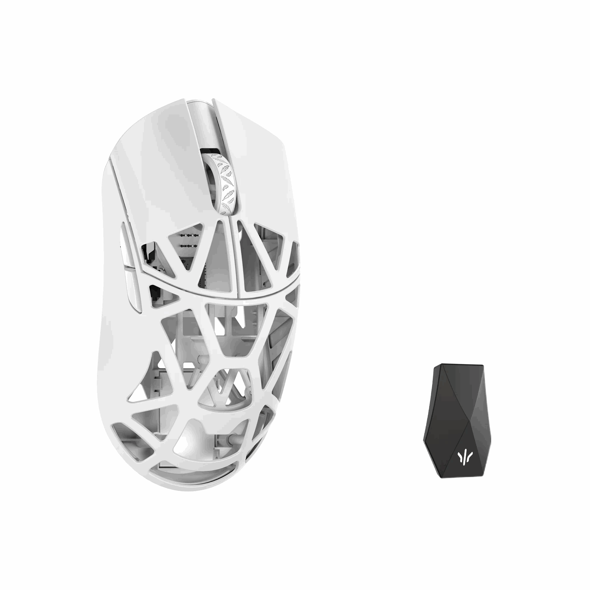 Wlmouse Beast X Max (Solid Side + Omron) / Wireless 8K / Magnesium - Gaming Maus (Weiß) Max-milky White-o-shixin