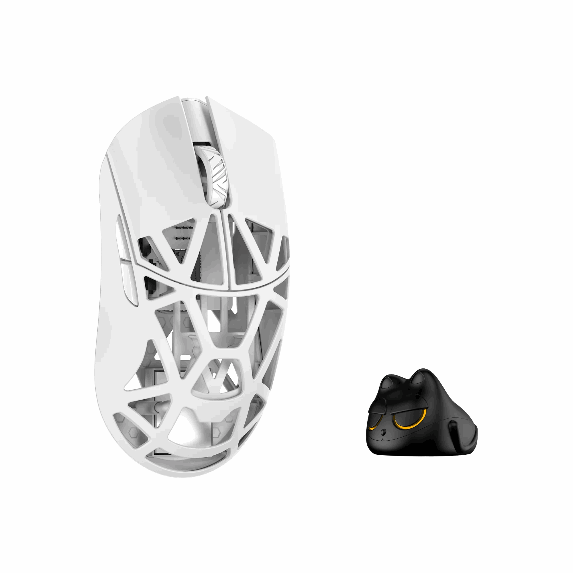 Wlmouse Beast X Pro (Solid Side + Omron) / Wireless 8K / Magnesium - Gaming Maus (Weiß) Mpro-shixin-white-o