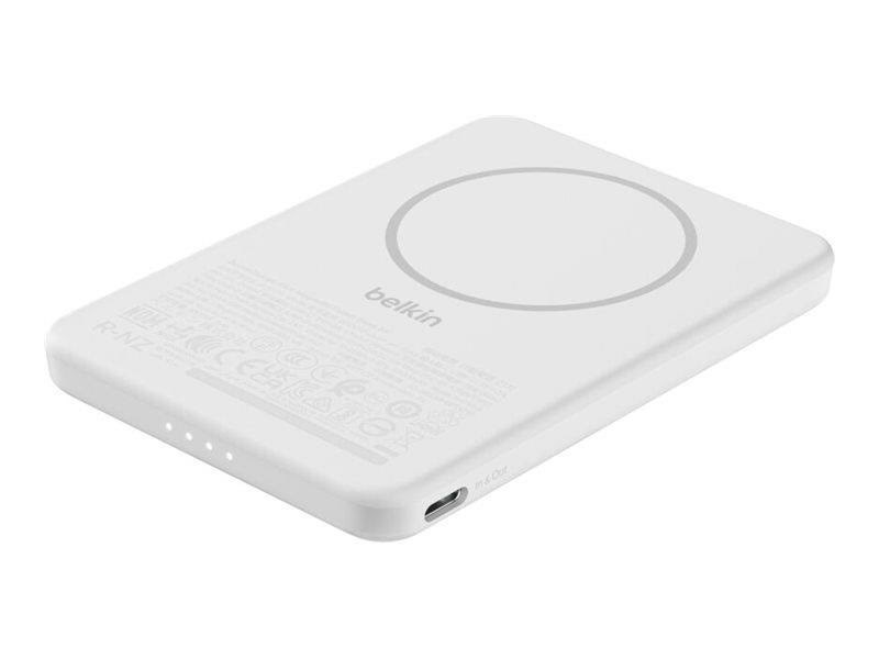Belkin Boostcharge - Slim - 5k Magnetic 7.5w - White - Handys Adapter Und Ladegeraete