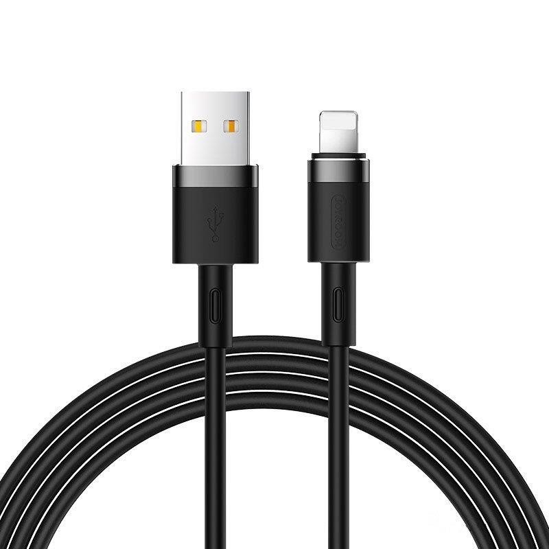 Joyroom Liquid Silicone Data Cable N2 Usb-a / Lightning 2.4A 1.2m - Black - Usb Kabel