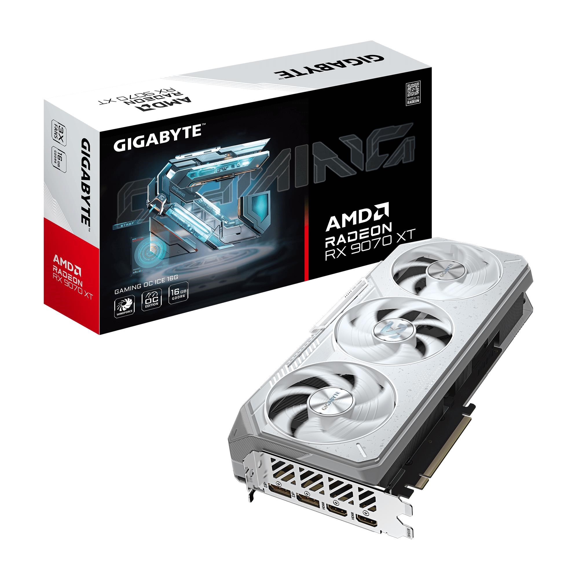 Gigabyte Radeon RX 9070 XT Gaming OC Ice - 16gb Gddr6 Ram - Grafikkarte Weiß Gv-r907xgamingocice-16gd