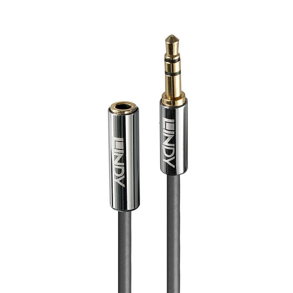 Lindy Cromo Line 3.5mm Extension Audio Cable - 2m - Audio Kabel Grau 35328