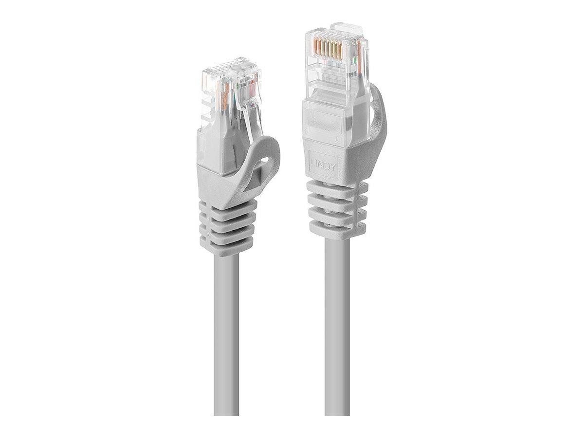 Lindy Basic Patch Cable - 10 m - Grey - Grau - 10m - Netzwerk Kabel 48167
