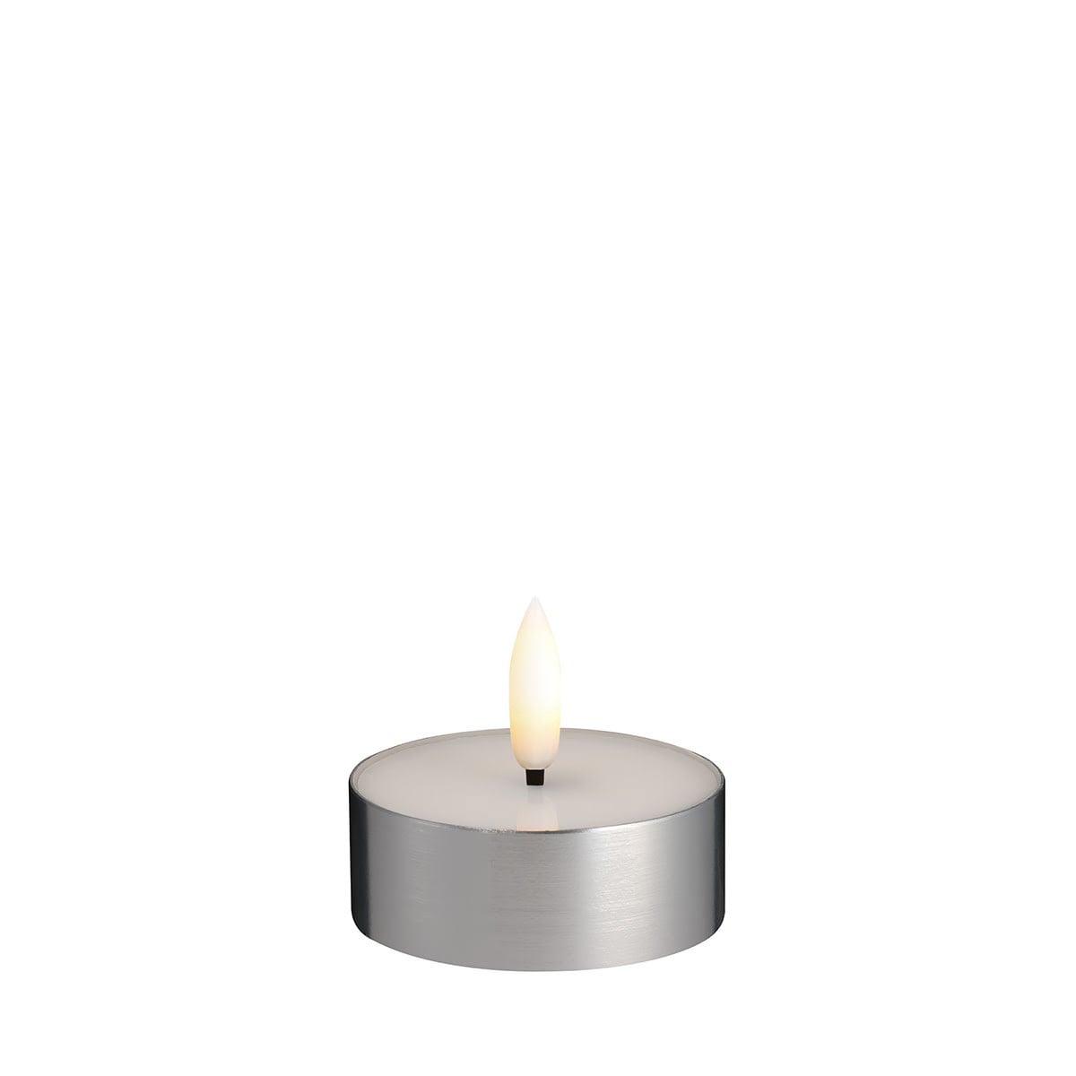 Moods & More Led Melted Tealight - Metal Silver Finish - Einrichtung