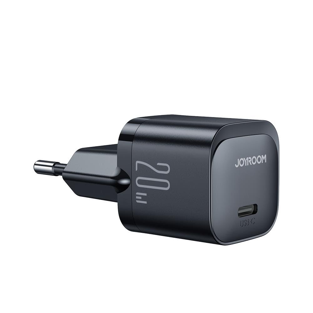 Joyroom Mini Charger Usb C 20w PD Jr-tcf02 - Black - Handys Adapter Und Ladegeraete Jr-tcf02b