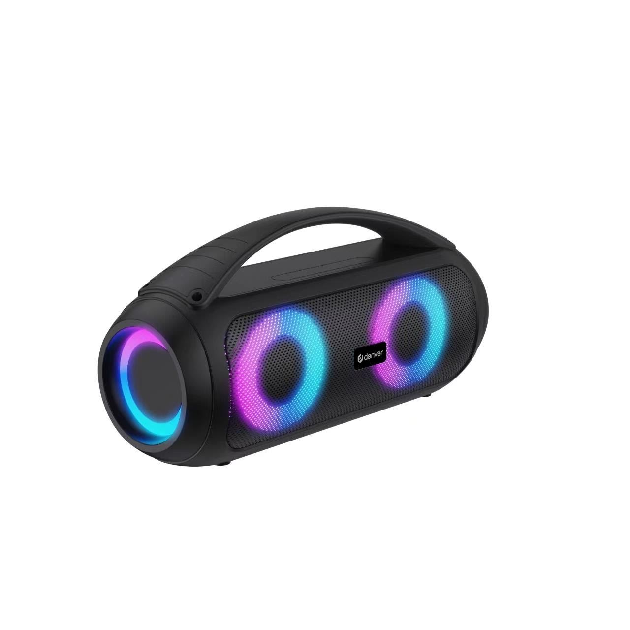 Denver Btg-618 - Bluetooth Speaker With Light Effects And Rechargeable Battery - Portablebluetooth Speakers