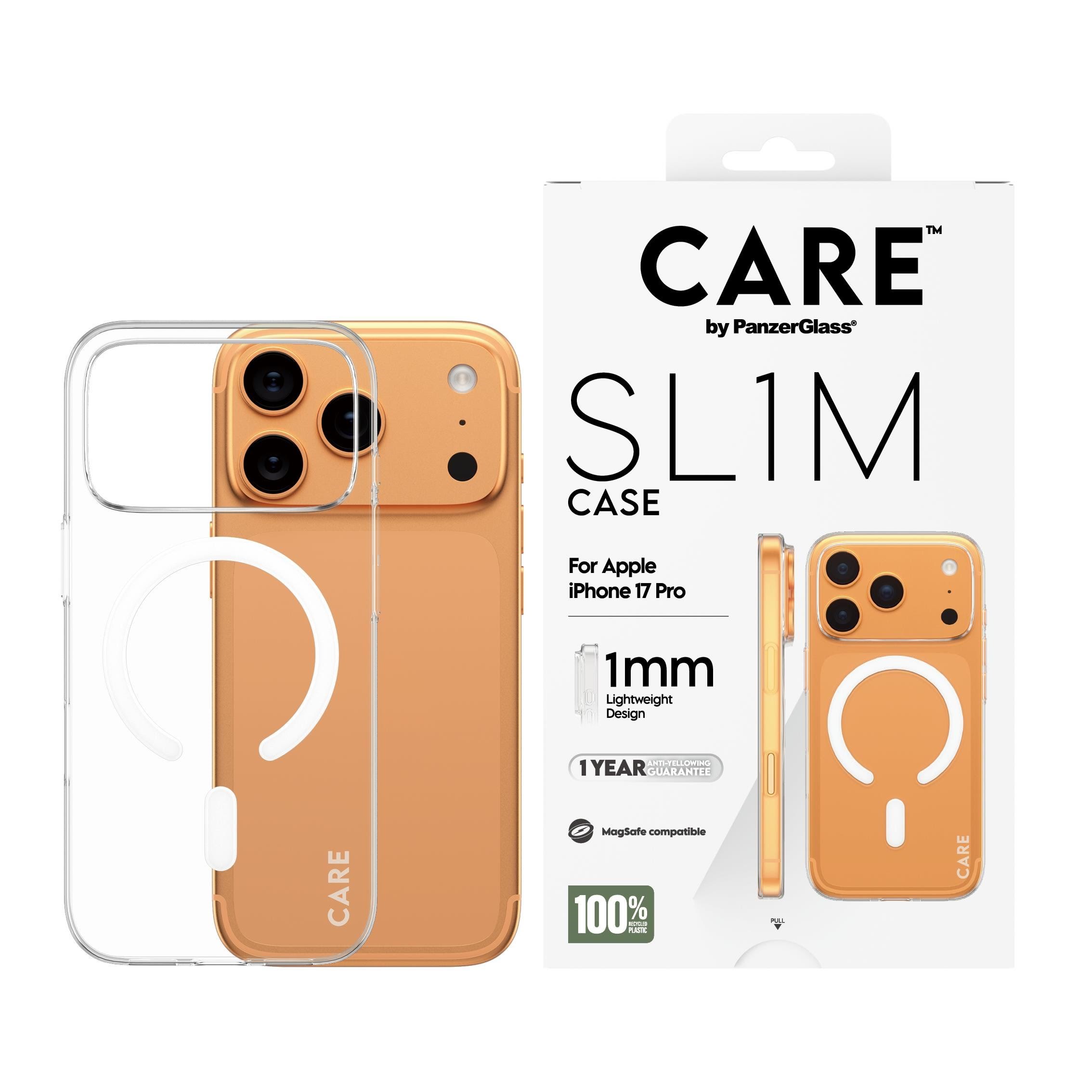 Care by Panzerglass Sl1m Case Transparent w. Magsafe Iphone 17 Pro - Handys Cover Cases Cr10709