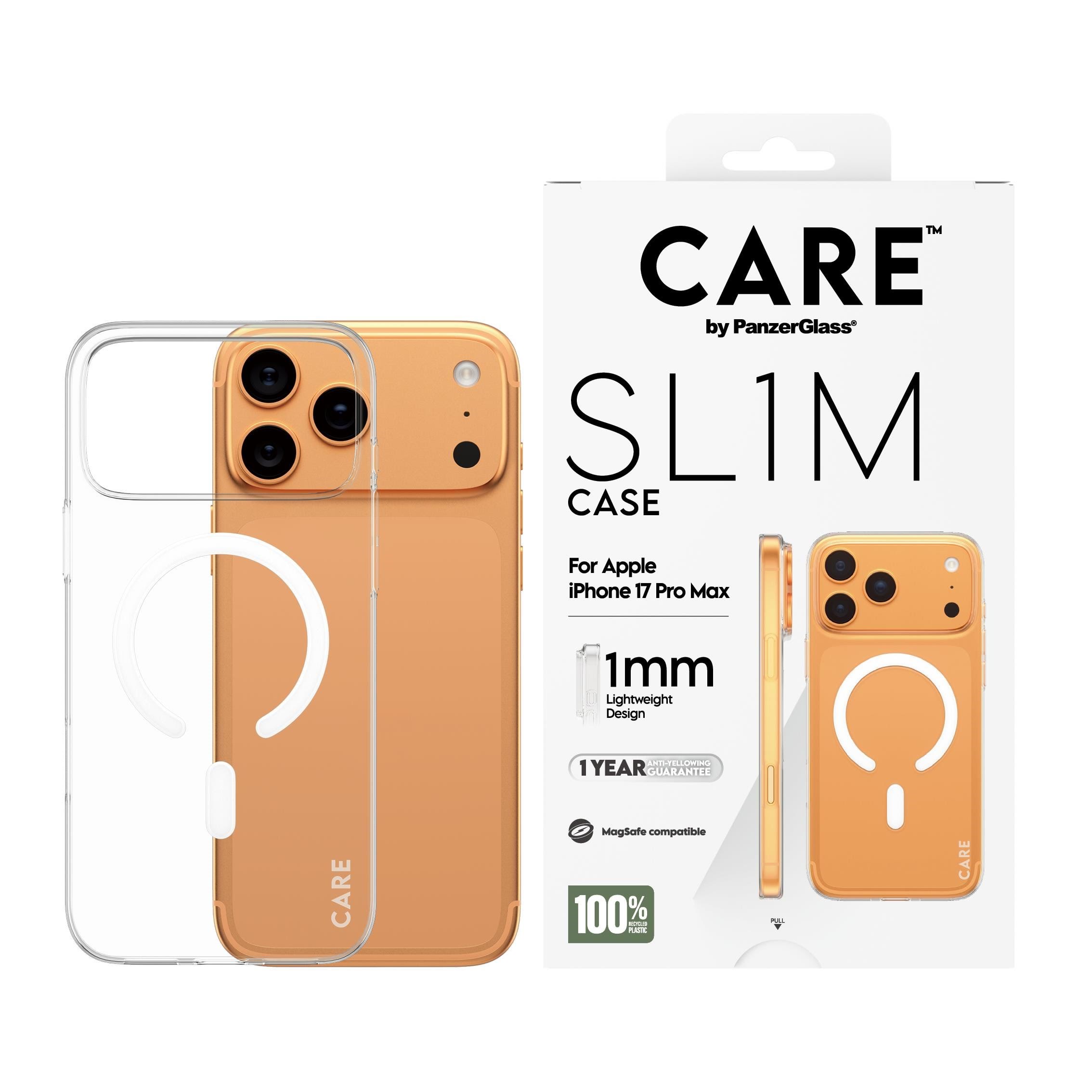 Care by Panzerglass Sl1m Case Transparent w. Magsafe Iphone 17 Pro Max - Handys Cover Cases Cr45506