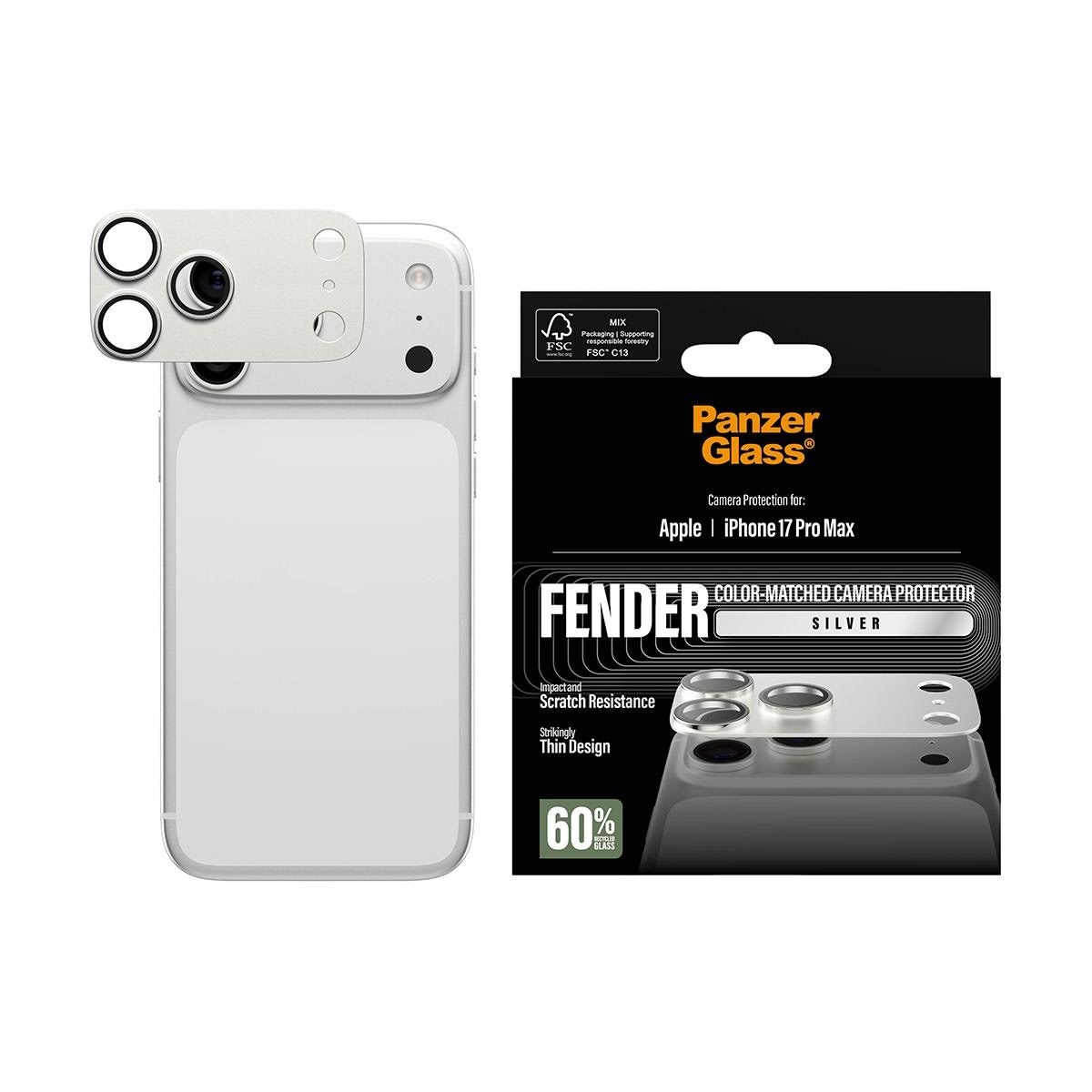 Panzerglass Fender Camera Protector Silver Iphone 17 Pro Max - Handys Anderes Zubehoer Pg12980