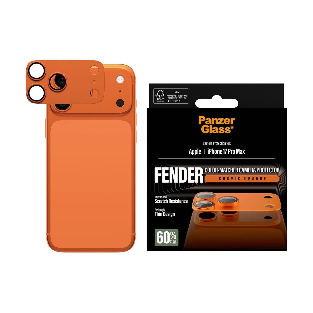 Panzerglass Fender Camera Protector Cosmic Orange Iphone 17 Pro Max - Handys Anderes Zubehoer