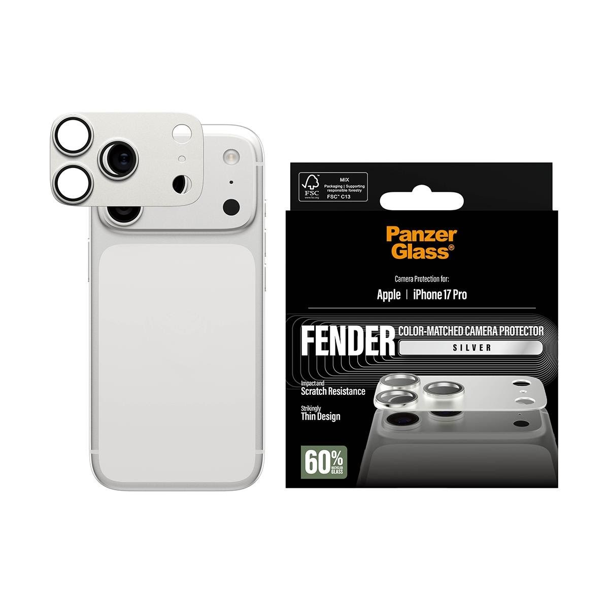 Panzerglass Fender Camera Protector Silver Iphone 17 Pro - Handys Anderes Zubehoer Pg59749