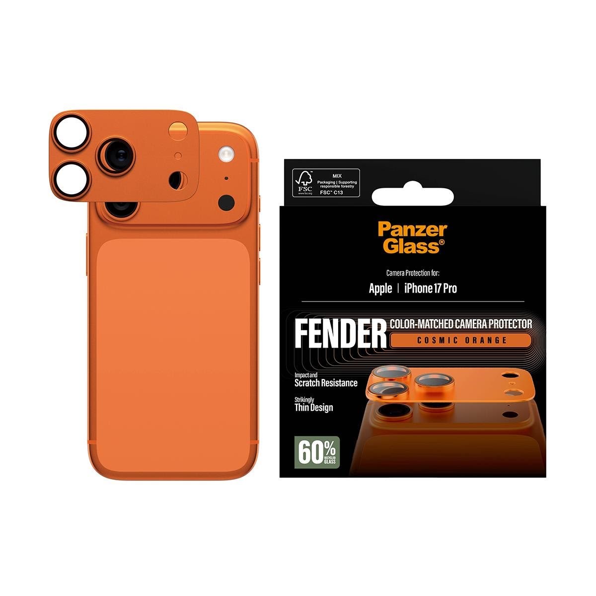 Panzerglass Fender Camera Protector Cosmic Orange Iphone 17 Pro - Handys Anderes Zubehoer Pg91919