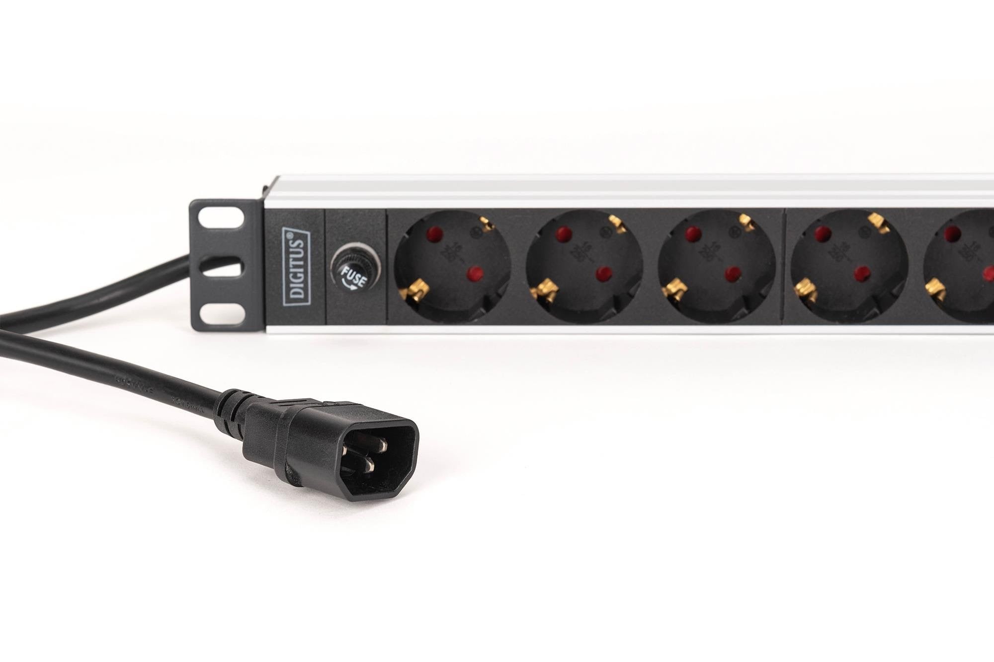Digitus 9-port - 1U - Aluminum Pdu - Stromkabel Extern