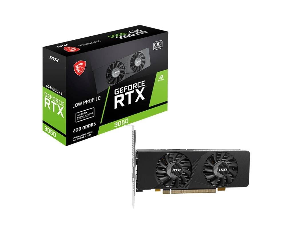Msi Geforce Rtx 3050 LP E OC - 6gb Gddr6 Ram - Grafikkarte Schwarz Rtx 3050 LP E 6G OC