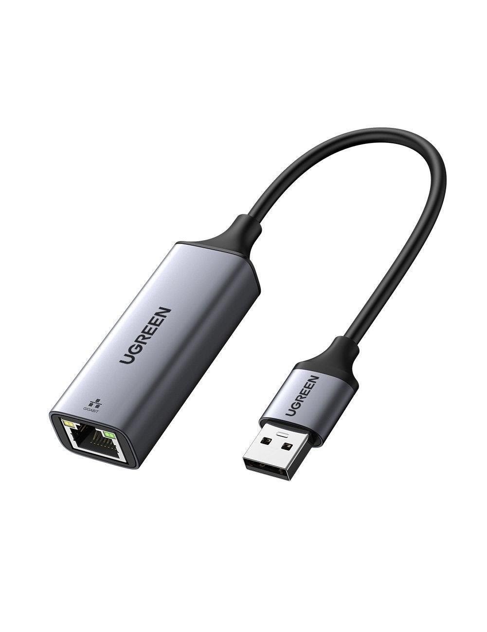 Ugreen Usb to Rj45 Ethernet Adapter Aluminum Case - Netzwerkadapter Netzkarte Druckserver Usw