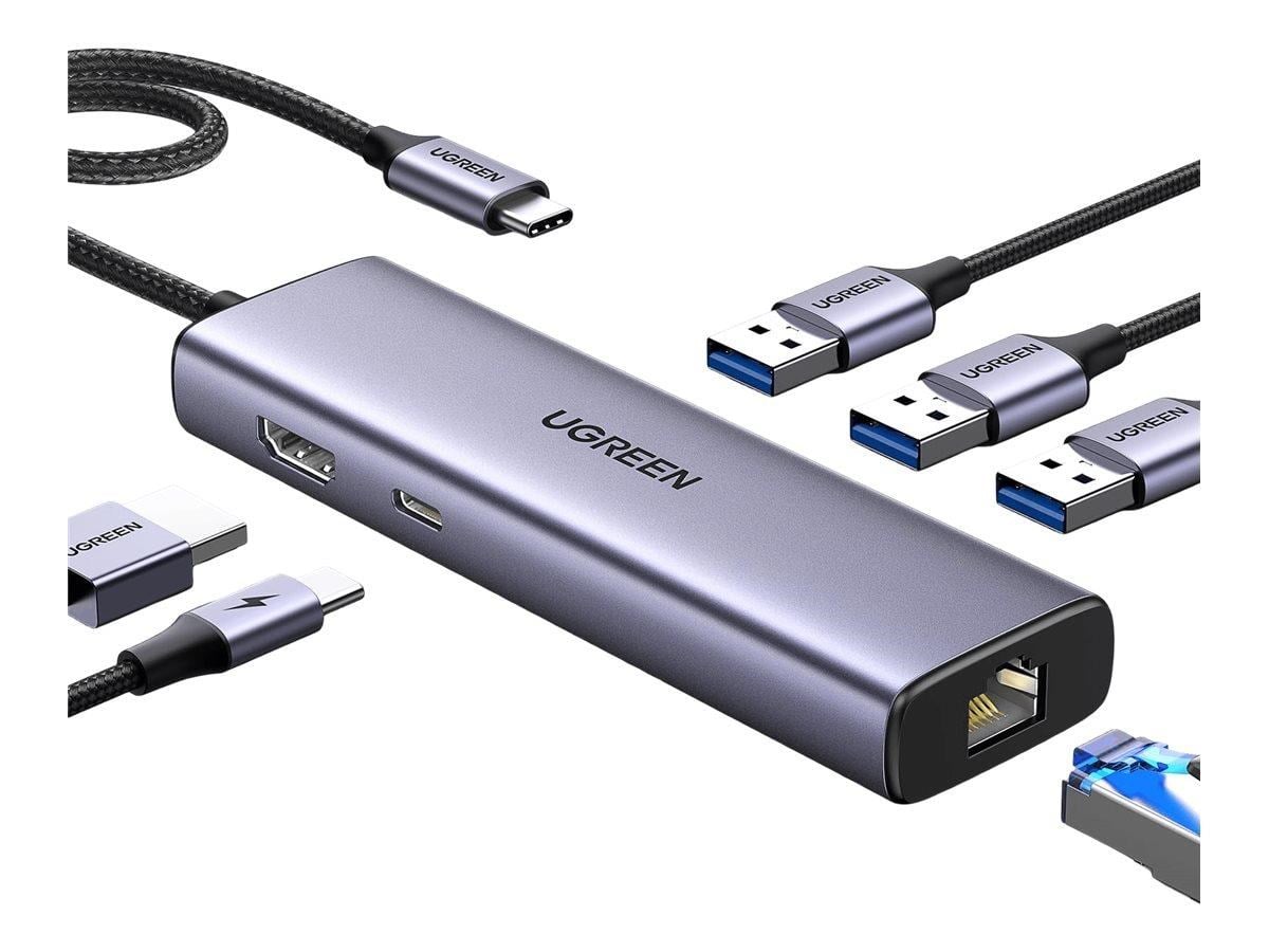 Ugreen - Hub - 6-in-1 Usb C 4K - 6 Ports Usb-hubs - 6 - Grau - Usb Hubs 15598
