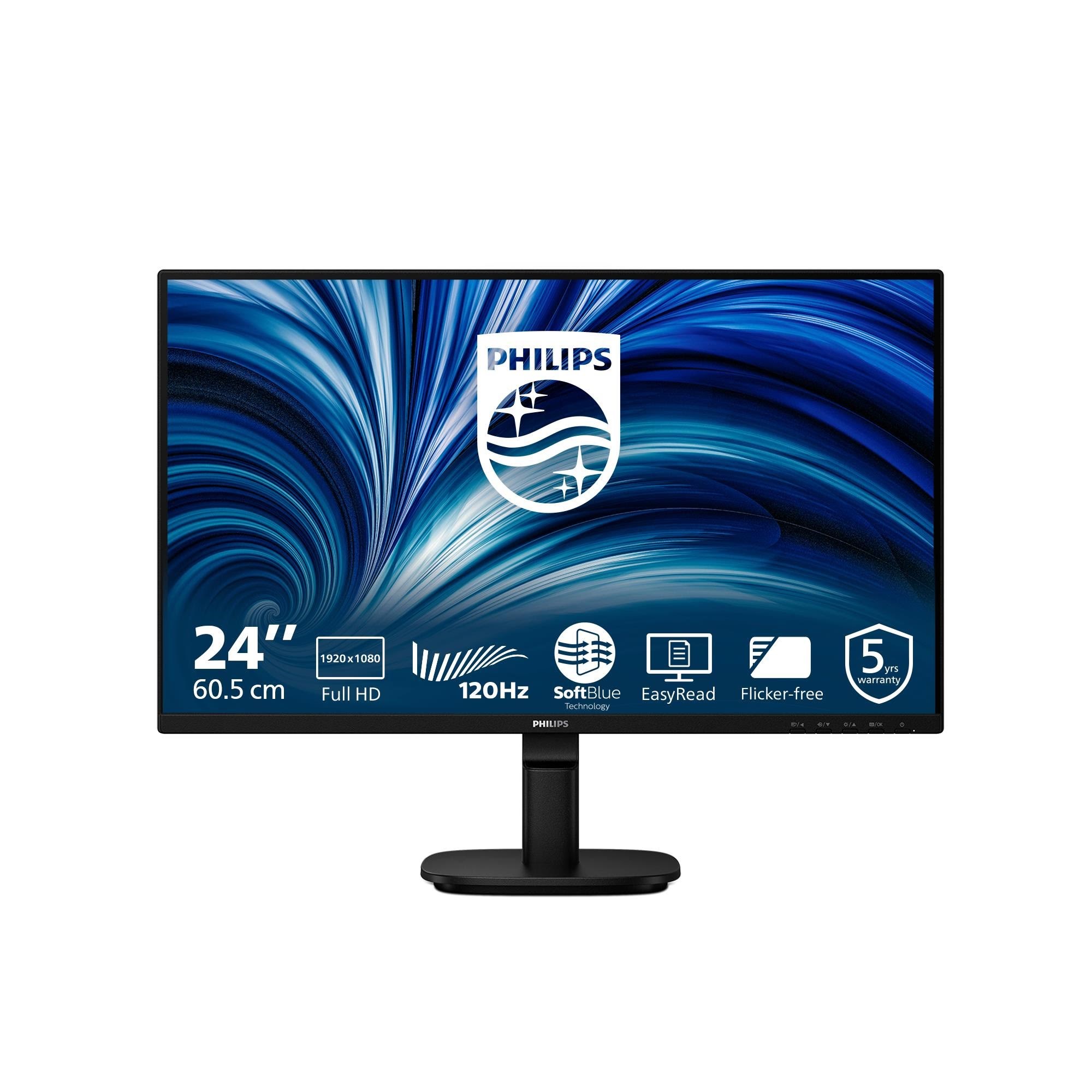 24" Philips 24b2n2200 - 1920x1080 (Fhd) - 120hz - Ips - Bildschirm Black 24b2n2200/00