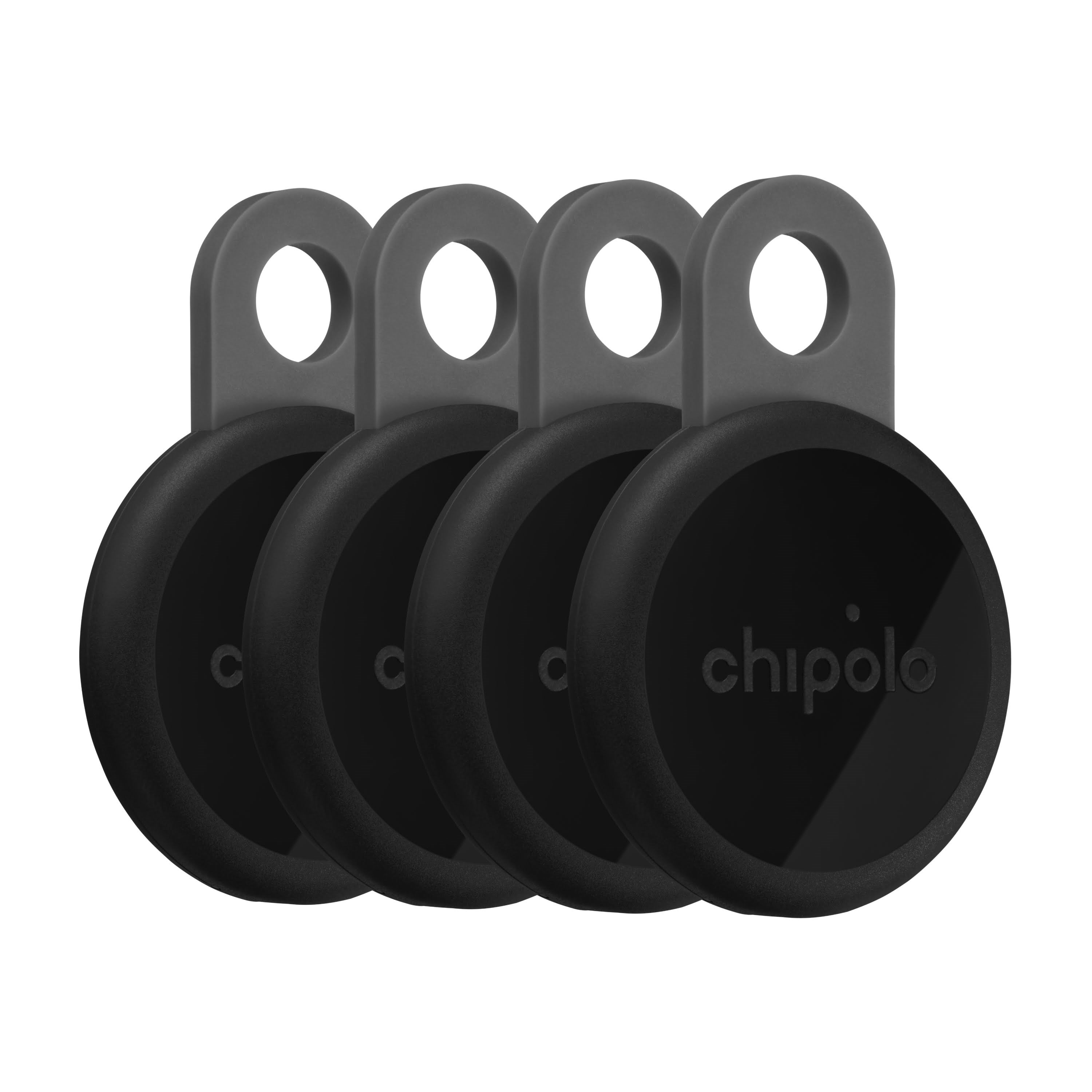Chipolo Loop - Charcoal (4-pack) - Handys Anderes Zubehoer
