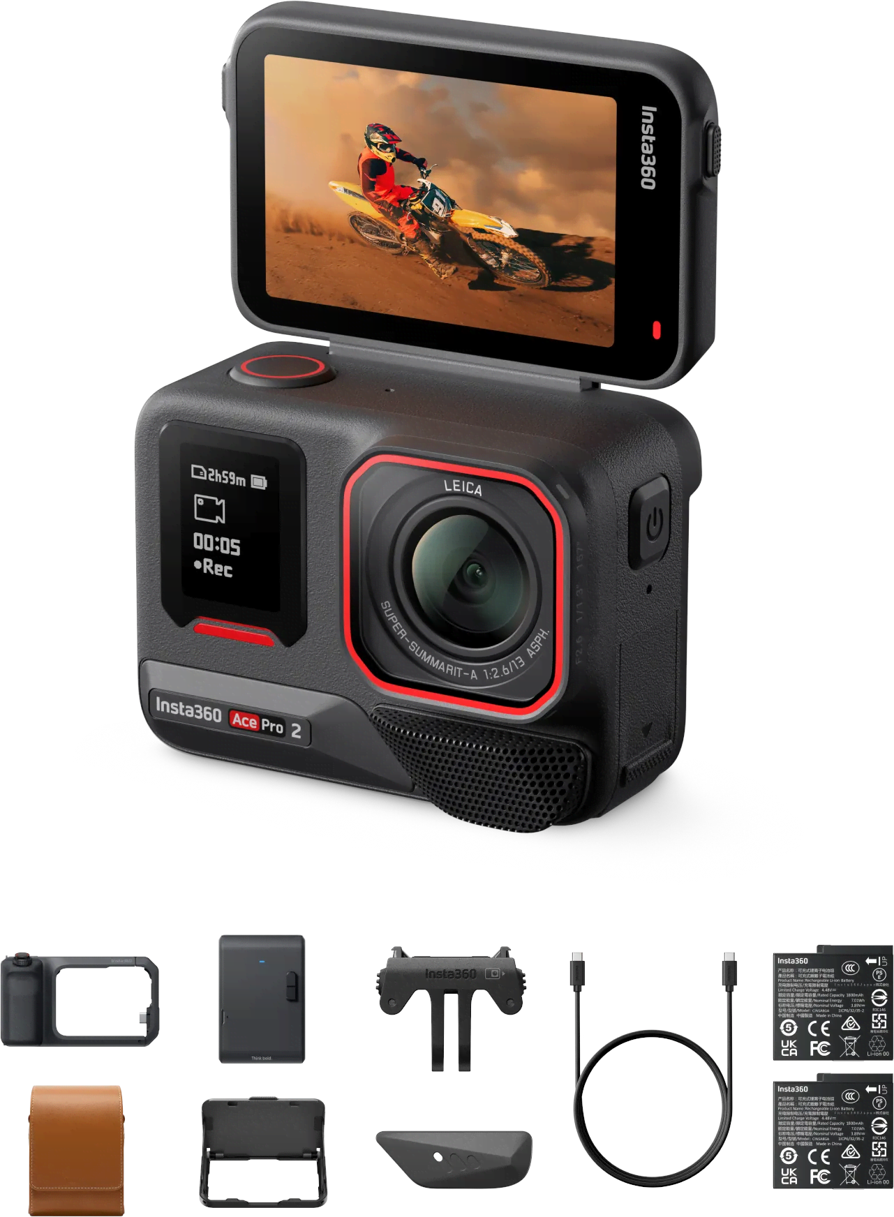 Insta360 Ace Pro 2 Flash Print Bundle - Action Kamera Schwarz 6977644768938
