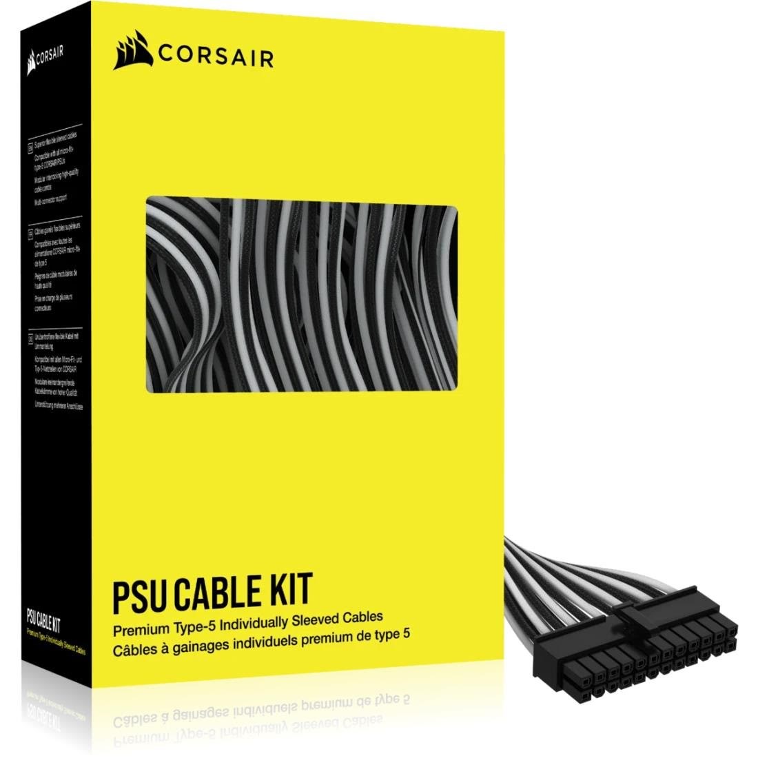 Corsair Psu - Cable Kit - Black/white - Stromkabel Intern