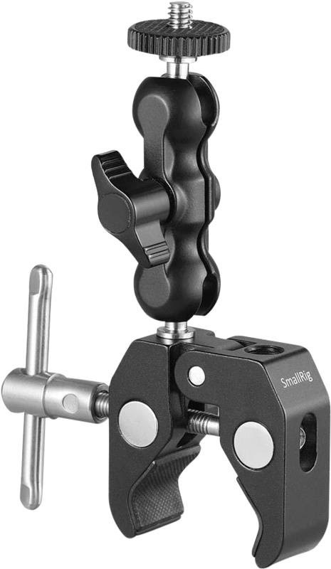 Smallrig 2164 Multi-functional Crab-shaped Clamp w/ Ballhead Magic Arm - Foto Video Zubehoer