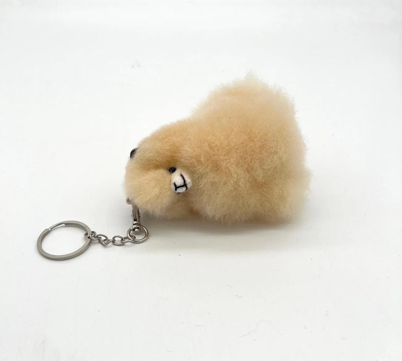 Inkari Alpacas Alpaca Key Chain - Blond - Plush Alpaca_Key_Chain_Blond