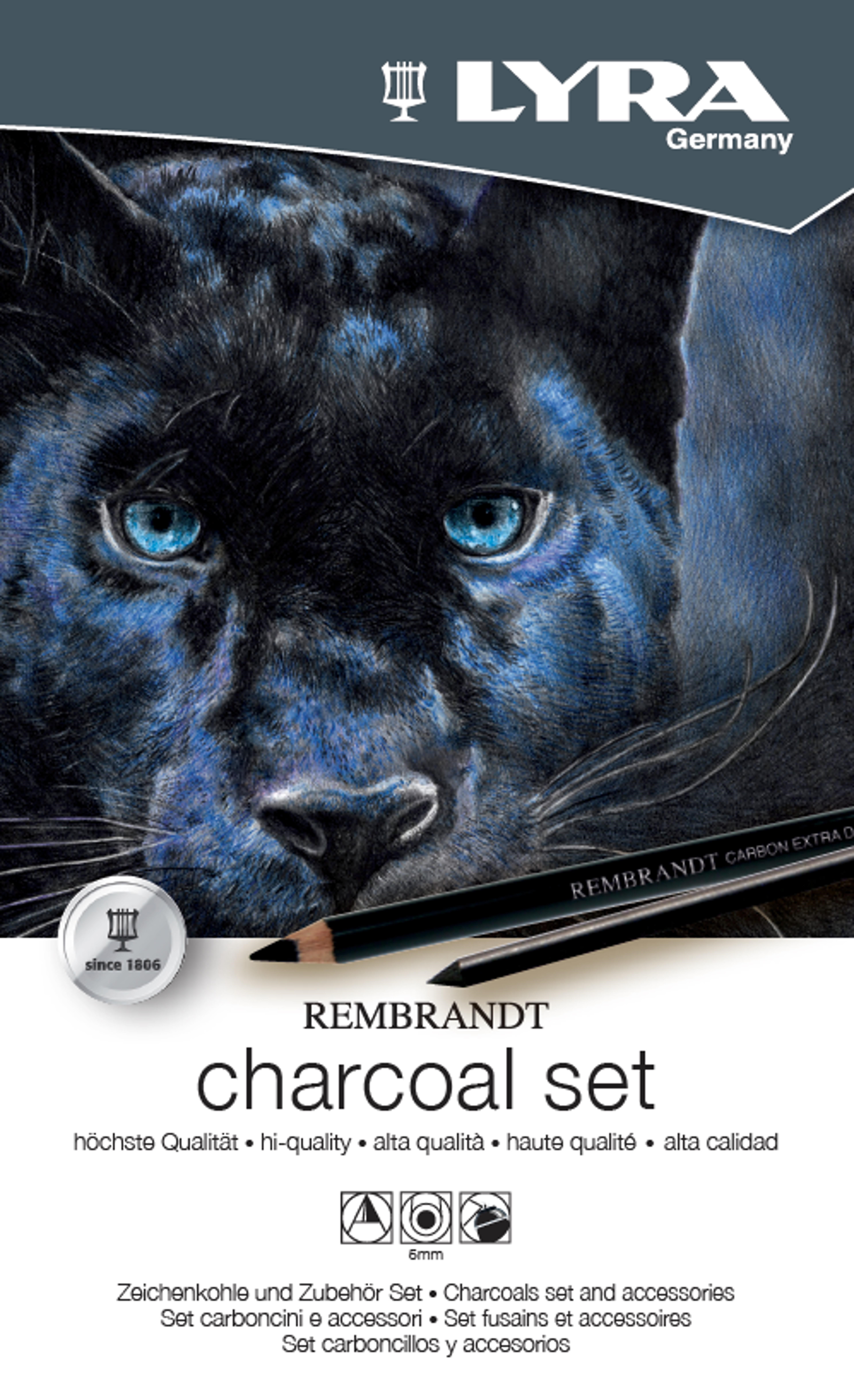 Lyra Rembrandt Charcoal Set 11 Pcs - Kunst Handwerk Ausstattung 1-2051112