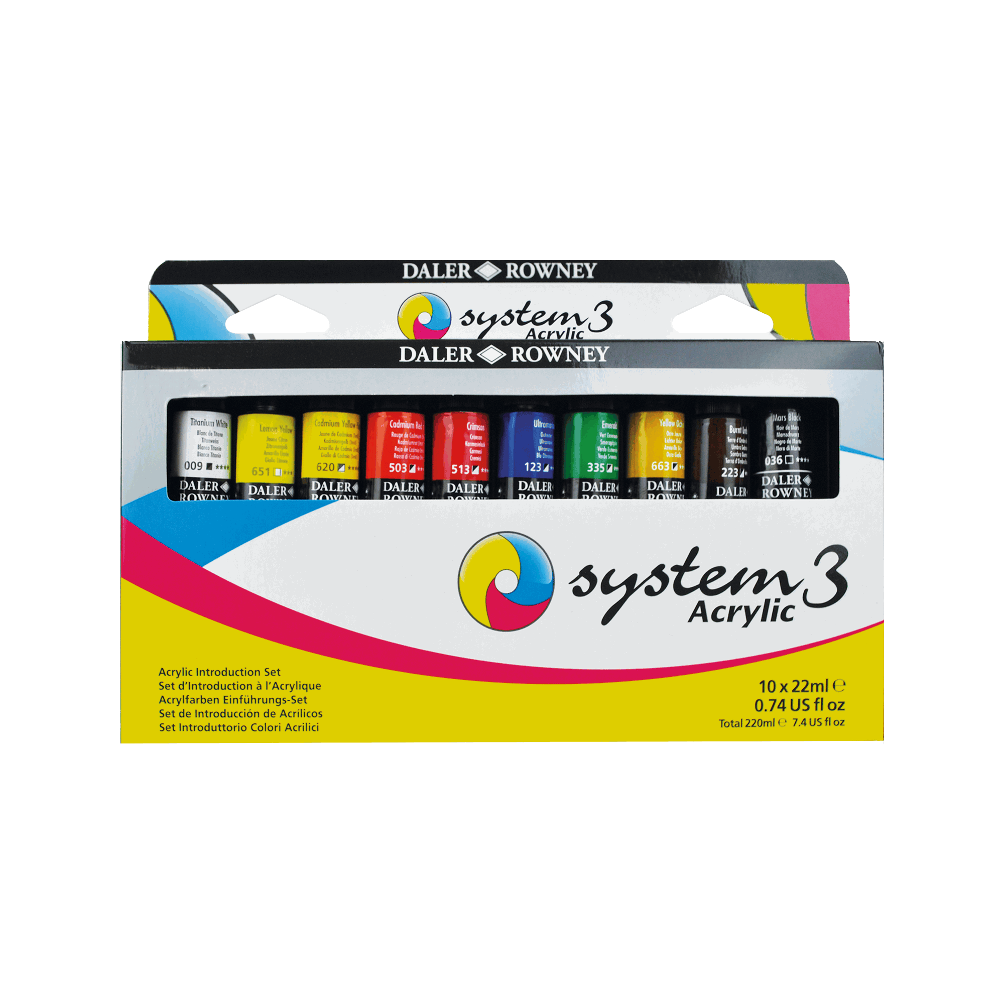 Daler-rowney System3 Intro Set 10x22 ml - Kunst Handwerk Ausstattung 16-129100015