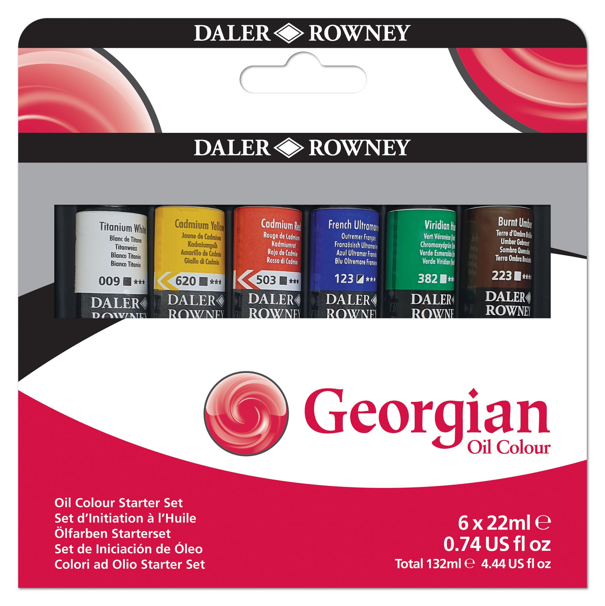 Daler-rowney Georgian Oil Starter Set 6x22 ml - Kunst Handwerk Ausstattung