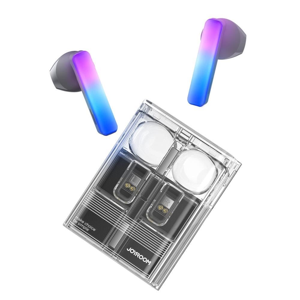 Kopfhörer - Joyroom Tws Jr-tc1 Icelens Series Wireless Headphones With Led Lights - Black - Kopfhoerer/headsets
