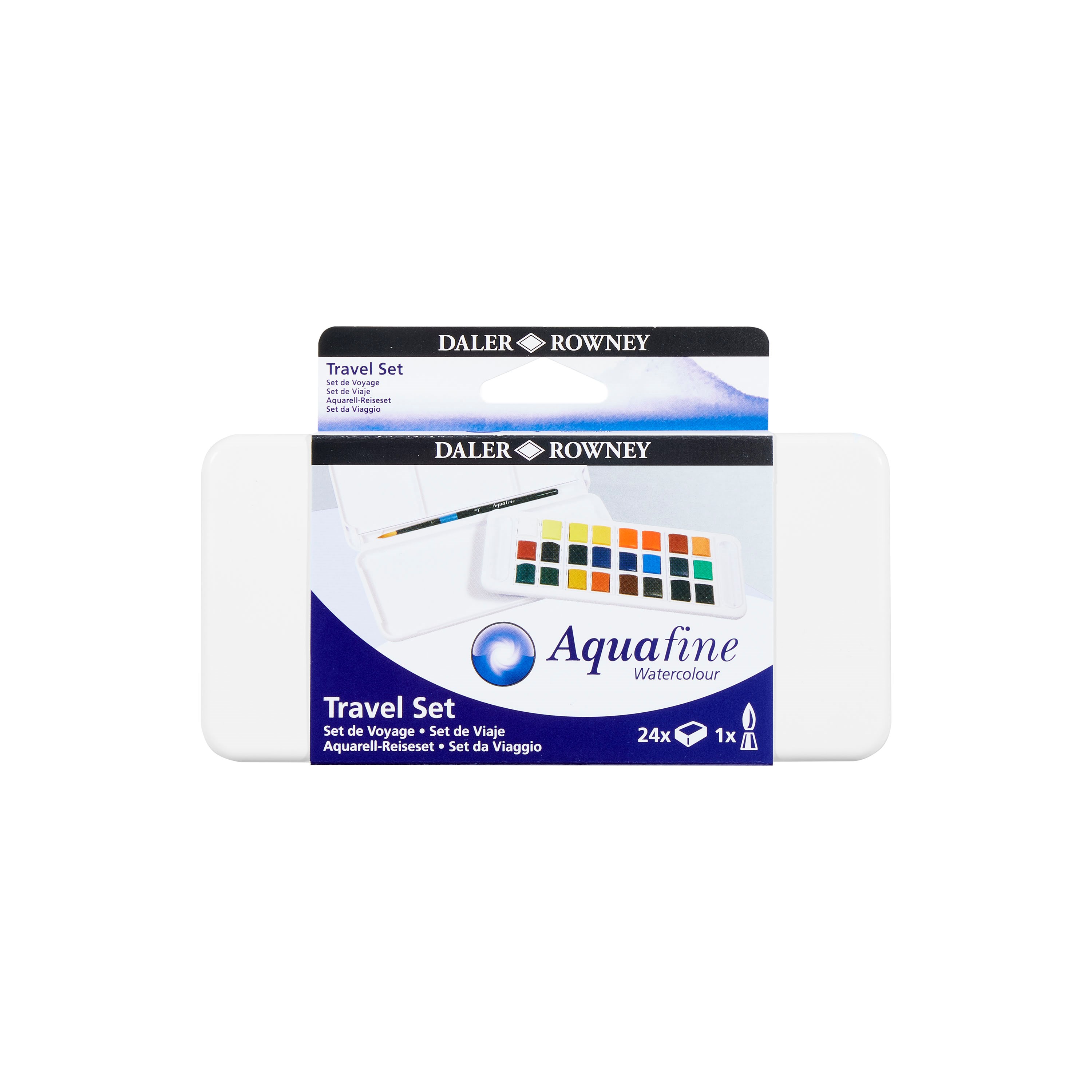 Daler-rowney Aquafine Watercolour Travel Set 24 Col - Kunst Handwerk Ausstattung 16-131900102