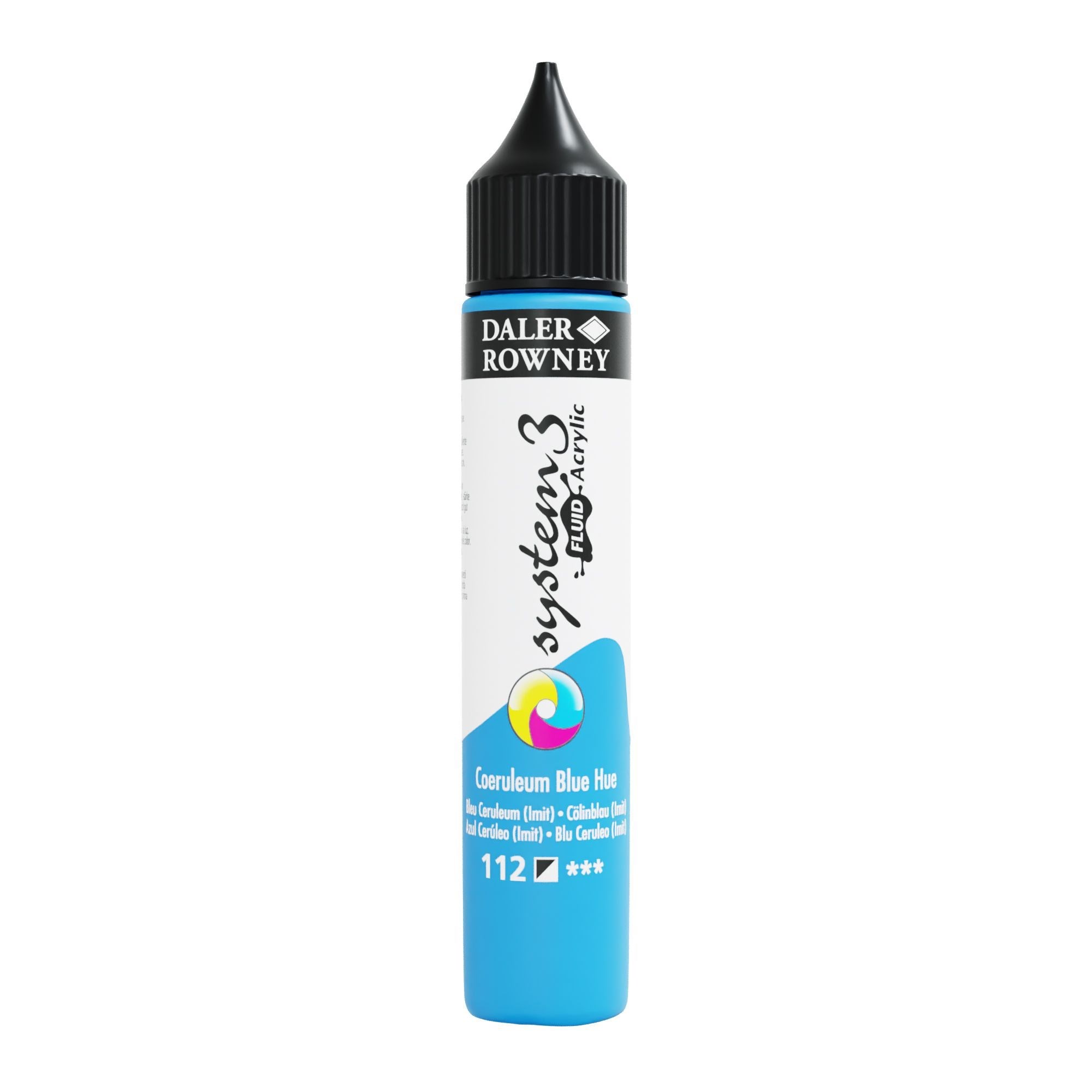 Daler-rowney System3 Fluid Acrylic 29.5 ml Coreuleum Blue Hue - Kunst Handwerk Ausstattung 16-139029112