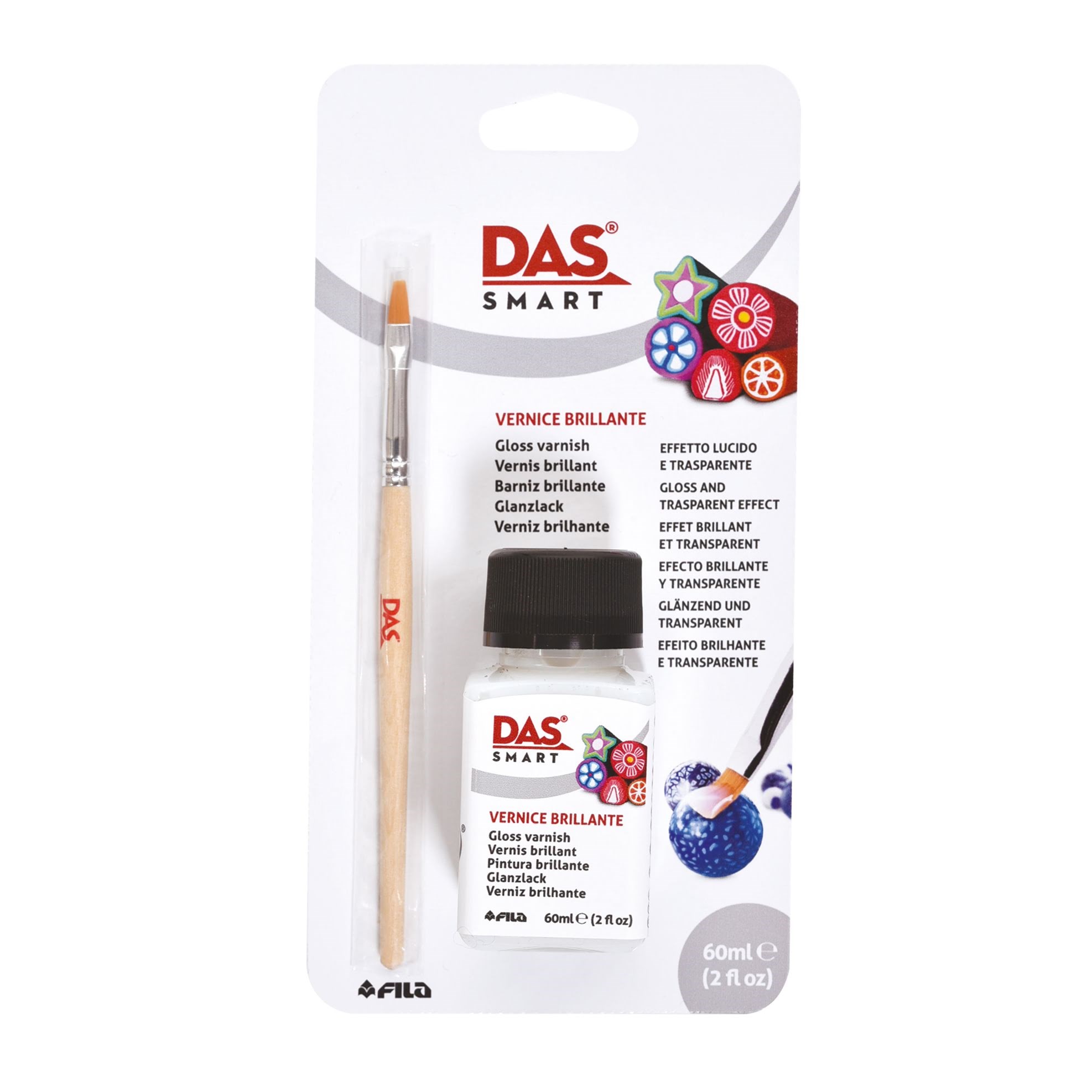 Das Smart Bottle Gloss Varnish + Brush 60 ml BL - Hobby Zubehoer 11-329000