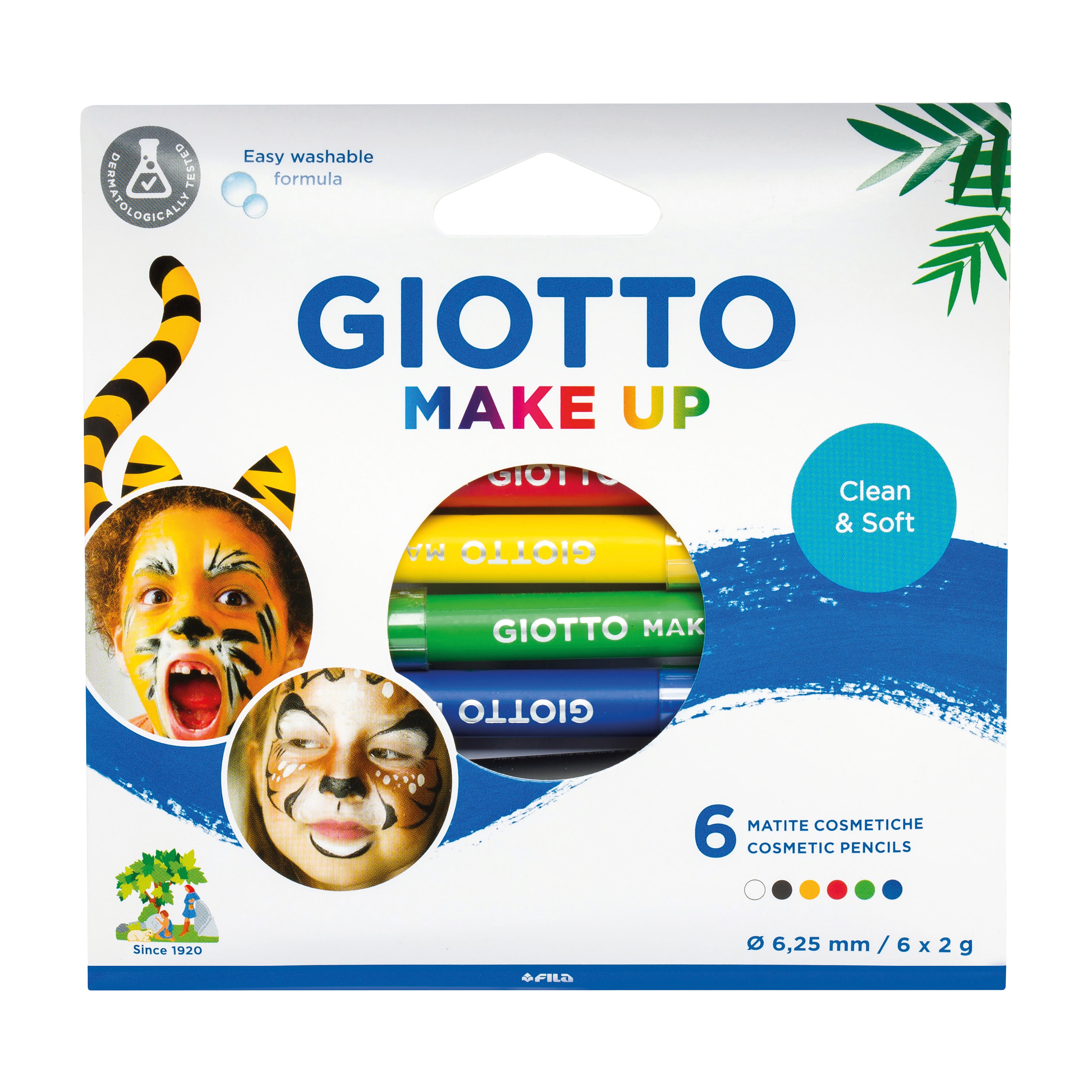 Giotto Make Up Pencils Classic 6 Pcs BL - Utensilien Zum Schreiben Und Zeichnen