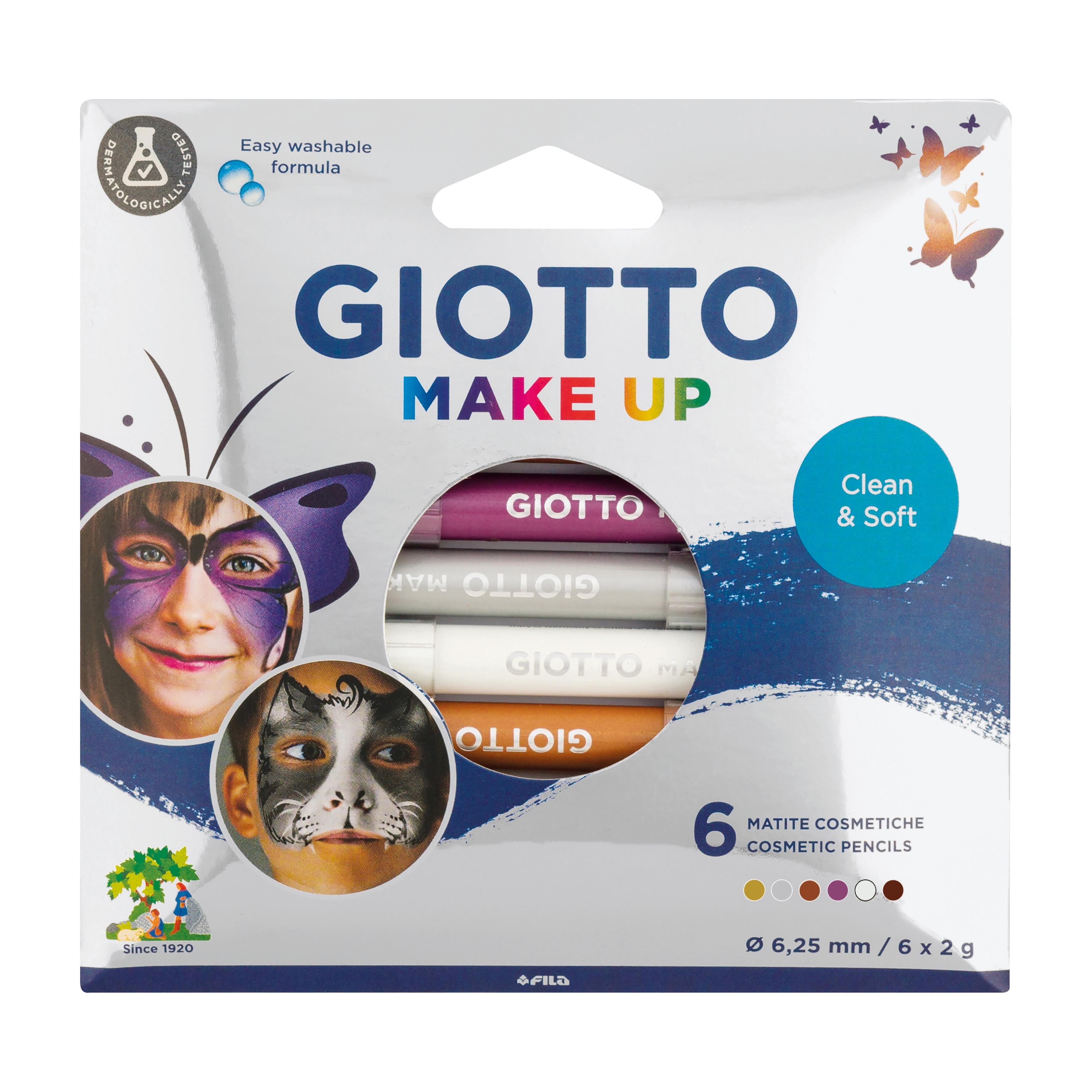 Giotto Make Up Pencils Metallic 6 Pcs BL - Utensilien Zum Schreiben Und Zeichnen 11-474100