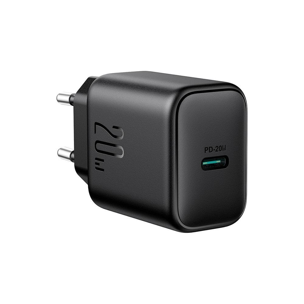 Joyroom Jr-tcf20 Usb-c PD 20w Network Charger - Black - Handys Adapter Und Ladegeraete