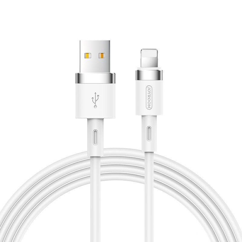 Joyroom Liquid Silicone Data Cable N2 Usb-a / Lightning 2.4A 1.2m - White - Usb Kabel Weiß S-1224n2 Lightning White