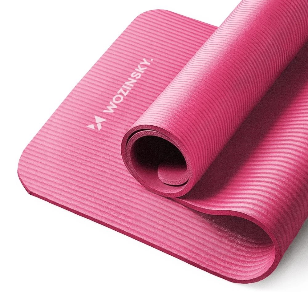 Wozinsky Exercise Mat 181 x 63 x 0.9 cm Thick Gymnastic Yoga Mat Pink - Sport Fitness