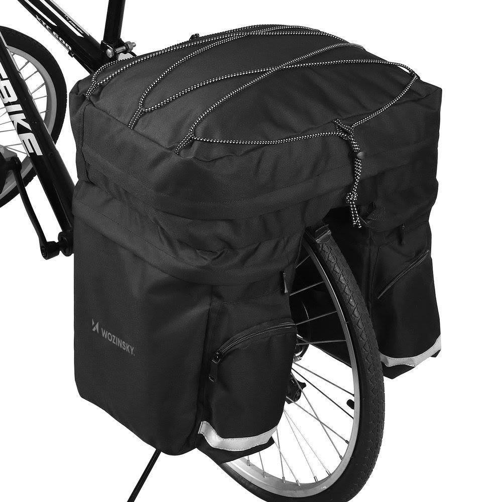Wozinsky 60l Spacious Bike Rack Bag (Rain Cover Included) Black (Wbb13bk) - Fahrradzubehoer
