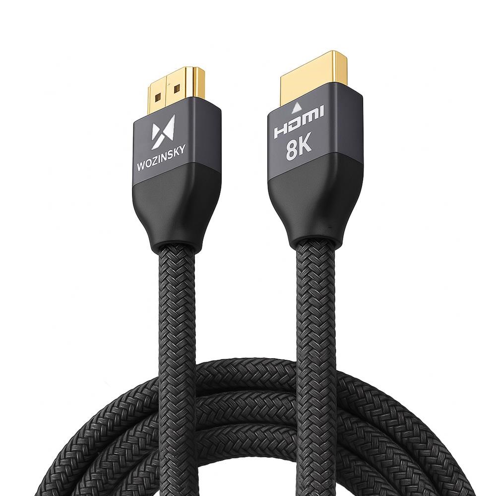 Wozinsky Hdmi 2.1 Cable 8K 60 Hz 48 Gbps / 4K 120 Hz / 2K 144 Hz 3 m Silver (Whdmi-30) - Display Kabel Silber 5907769300899