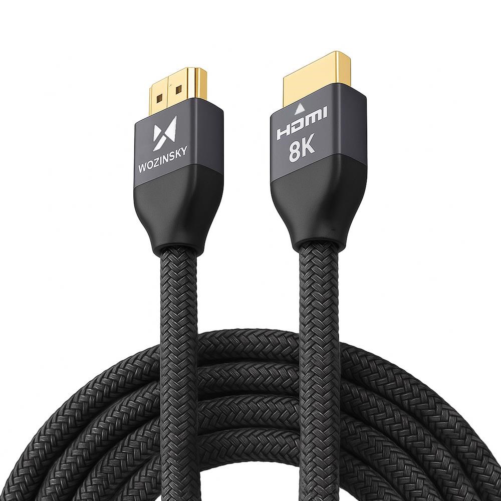 Wozinsky Hdmi 2.1 Cable 8K 60 Hz 48 Gbps / 4K 120 Hz / 2K 144 Hz 5 m Silver (Whdmi-50) - Display Kabel