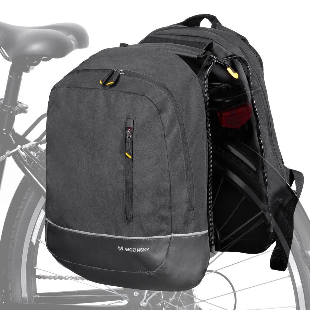 Wozinsky Double Bike Bag Backpack 2in1 30l Black (Wbb30bk) - Fahrradzubehoer 5907769301414